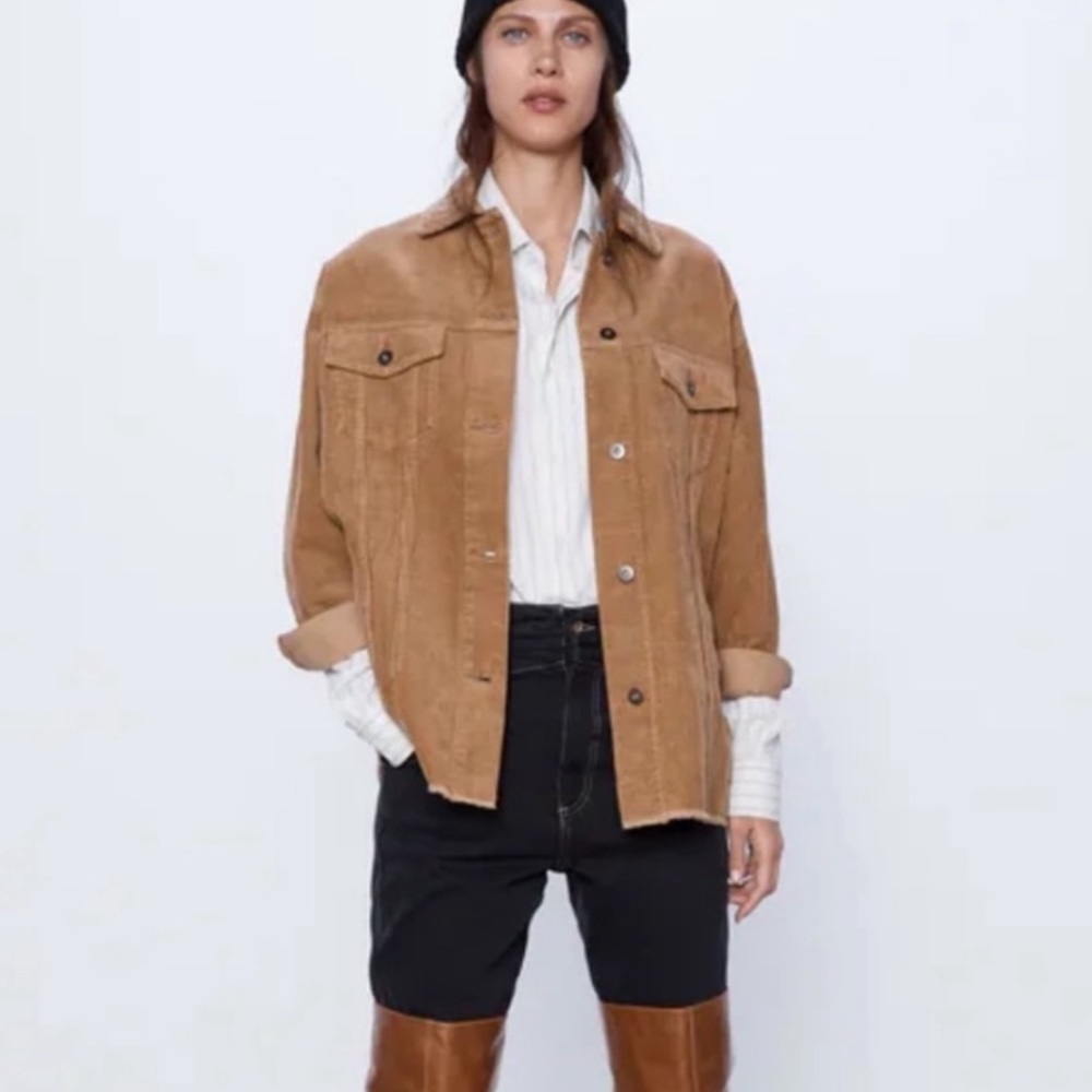 Zara Tan Suede Jacket